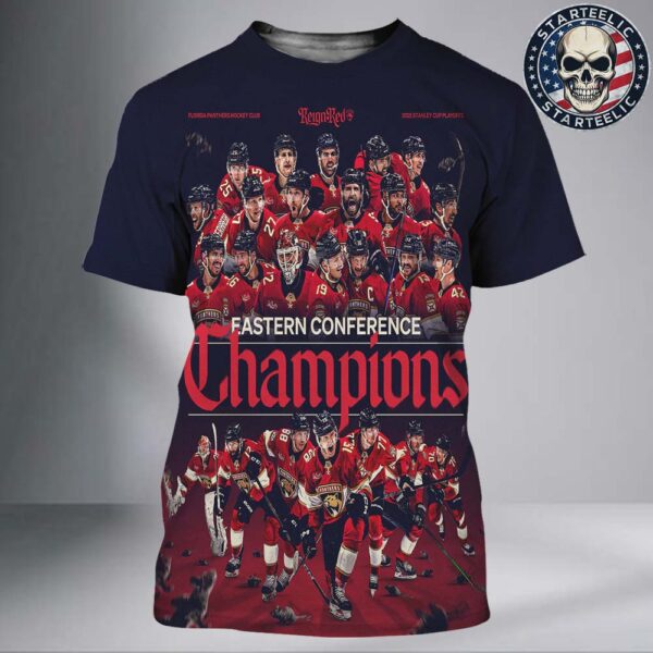Florida Panthers Hockey Club Are Eastern Conference Champions 2025 Stanley Cup Playoffs NHL All Over Print Shirt