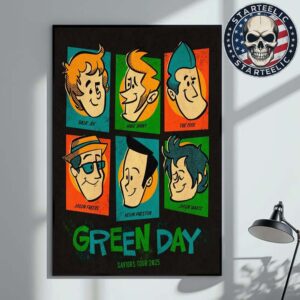 Green Day Saviors Tour 2025 Meet The Full Band Home Decor Poster Canvas