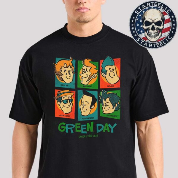 Green Day Saviors Tour 2025 Meet The Full Band Unisex T-Shirt