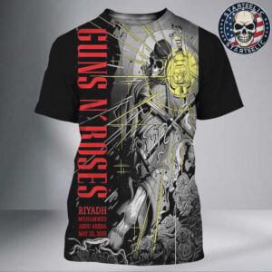 Guns N Roses Event Poster At Mohammed Abdo Arena In Riyadh On May 23th 2025 All Over Print Shirt