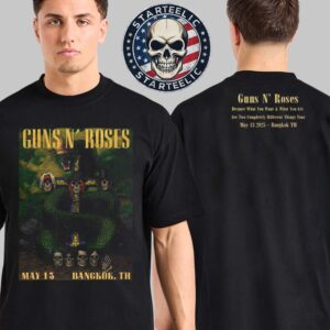 Guns N Roses Event Poster At Thunder Dome Muang Thong Thani In Bangkok TH On May 13th 2025 Two Sides Unisex T-Shirt