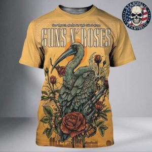Guns N Roses Event Poster At UAE Etihad Arena In Abu Dhabi United Arab Emirates On May 27 2025 All Over Print Shirt