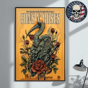 Guns N Roses Event Poster At UAE Etihad Arena In Abu Dhabi United Arab Emirates On May 27 2025 Home Decor Poster Canvas