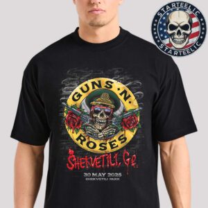 Guns N Roses Event Poster Shekvetili Go In Georgia At Shekvetili Park On May 30 2025 Unisex T-Shirt