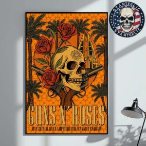 Guns N Roses Tonight Poster At Al Dana Amphitheatre In Bahrain On May 20th 2025 Home Decor Poster Canvas
