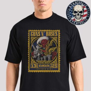 Guns N Roses Tonight Poster At Thunder Dome In Pak Kret Bangkok Thailand On May 13th 2025 Unisex T-Shirt