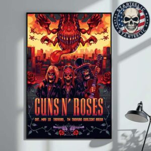 Guns N Roses Tonight Poster In Taoyuan City Taiwan At TW Tayuan Sunlight Arena On May 10th 2025 Home Decor Poster Canvas
