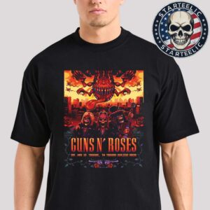 Guns N Roses Tonight Poster In Taoyuan City Taiwan At TW Tayuan Sunlight Arena On May 10th 2025 Unisex T-Shirt