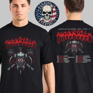 Hatebreed European Savagery Tour 2025 Part 2 Schedule Two Sided Unisex T-Shirt