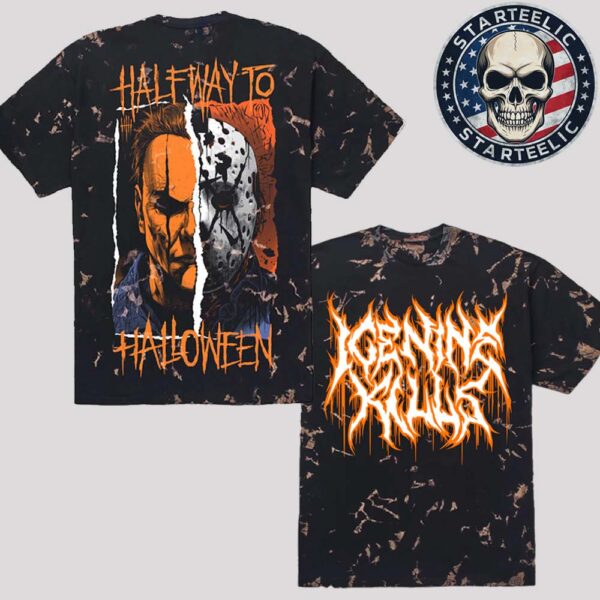 Ice Nine Kills Halfway To Halloween Merch Split Personality Dye Tee All Over Print Shirt