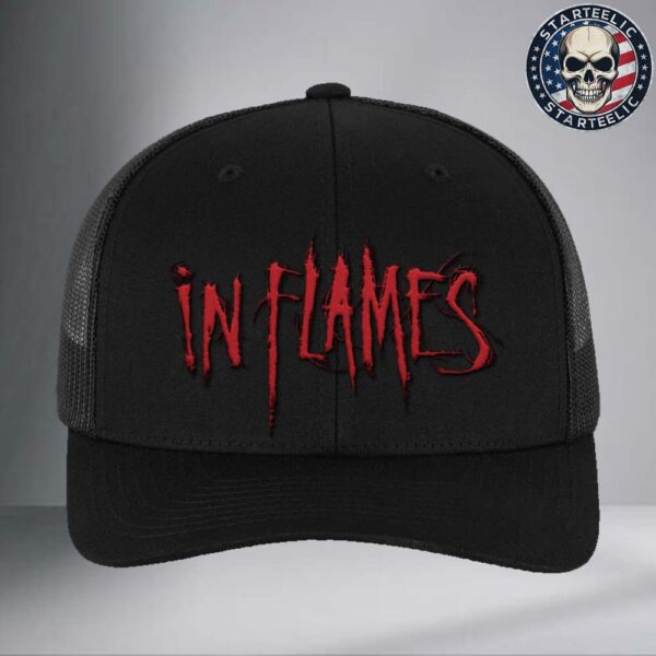 In Flames European Tour 2025 Red Logo Classic Cap Hat Snapback