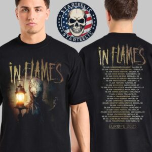 In Flames European Tour 2025 Schedule Two Sided Unisex T-Shirt
