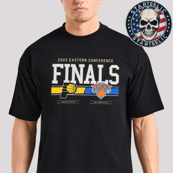 Indiana Pacers 2025 Eastern Conference Finals Matchup New Your Knicks NBA Finals 2025 Unisex T-shirt