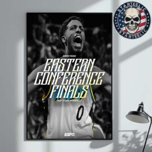 Indiana Pacers Eastern Conference Finals Back To Back Appearances 2025 NBA Home Decor Poster Canvas