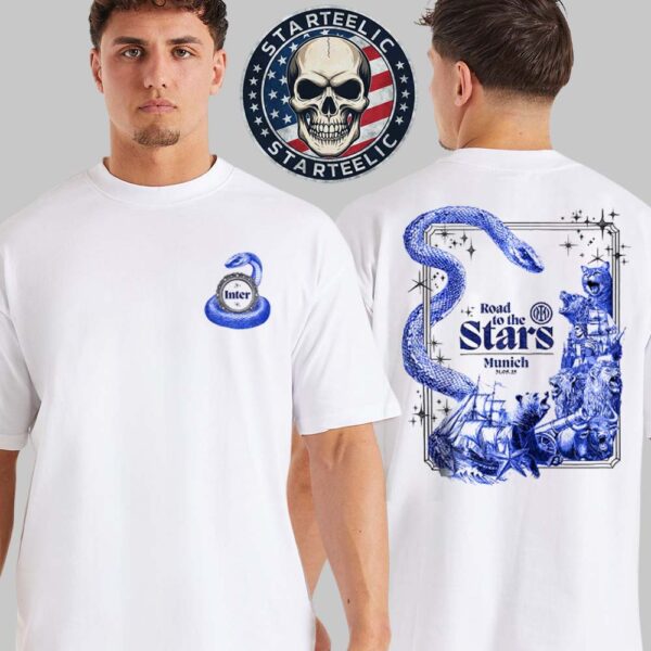 Inter Milan Road To The Stars UEFA Champions League Final 2025 Two Sides Unisex T-Shirt