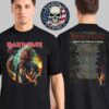 Iron Maiden Wolrd Tour 2025 Run For Your Lives 2025 Tour Schedule Tee Two Sided Unisex T-Shirt