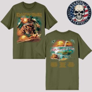 Iron Maiden World Tour 2025 Run For Your Lives Aces High 2025 Tour Tee Two Sided Unisex T-Shirt