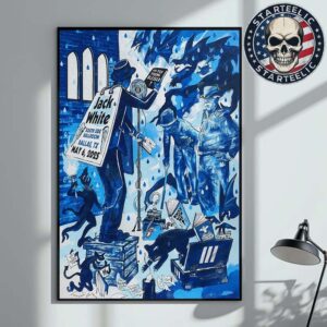 Jack White Tonight Poster At South Side Ballroom In Dallas TX On May 6th 2025 Home Decor Poster Canvas