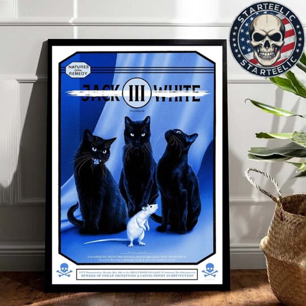 Jack White Tonight Poster At The Hollywood Palladium In Los Angeles California On May 12th 2025 Home Decor Poster Canvas