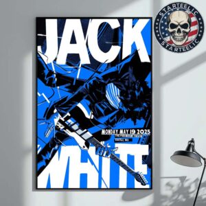 Jack White Tonight Poster No Name Tour 2025 At The Paramount Theatre In Seattle WA On May 19th 2025 Home Decor Poster Canvas
