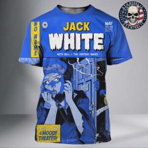 Jack White With Bell And The Vertigo Waves Event Poster No Name ACL Live At The Moody Theater In Austin TX On May 4 2025 All Over Print Shirt