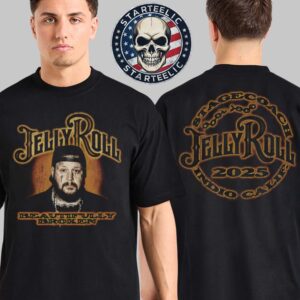 Jelly Roll 2025 Beautifully Broken Stagecoach Indio Calif Event Tee Two Sided Unisex T-Shirt