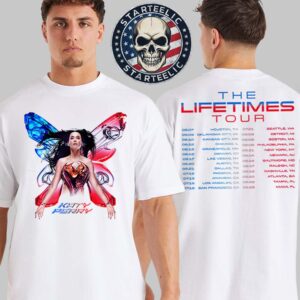 Katy Perry The Lifetimes Tour 2025 Butterfly Tee Schedule Two Sides Unisex T-Shirt