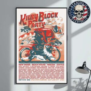 Kilby Block Party 2025 Event Poster At Utah State Fairpark In Salt Lake City Utah On May 15-18 2025 Home Decor Poster Canvas