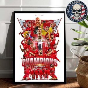 Liverpool Are Premier League Champions For 2025 Walk On Home Decor Poster Canvas