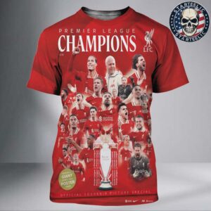 Liverpool FC Champ20ns Premier League Winner 2025 Magazine All Over Print Shirt