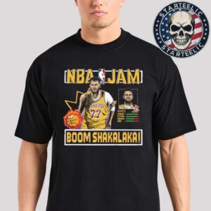 Luka Doncic Los Angeles Lakers Homage NBA Jam Tri-Blend Unisex T-Shirt