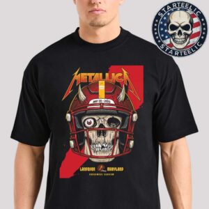 Metallica M72 Landover 2025 Pop Up Poster In Landover Maryland At Northwest Stadium On May 28th 2025 Unisex T-Shirt