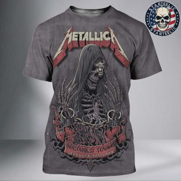 Metallica M72 Landover 2025 Tonight Poster For Landover Maryland At Northwest Stadium On May 28th 2025 All Over Print Shirt