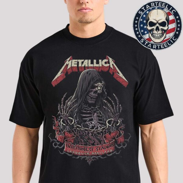Metallica M72 Landover 2025 Tonight Poster For Landover Maryland At Northwest Stadium On May 28th 2025 Unisex T-Shirt