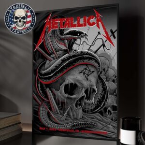 Metallica M72 Nashville Night 1 At Nissan Stadium On May 1 2025 North American Tour Home Decor Poster Canvas