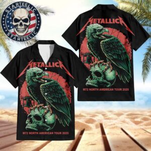 Metallica M72 Philly Pop-Up Shop Poster For Philadelphia At Lincoln Financial Field In Pennsylvania On May 23 25 2025 Art By Brandon Heart North America Tour 2025 Hawaiian Shirt