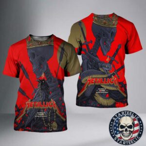 Metallica M72 Sonic Temple Event Poster Night 1 And 2 In Columbus Ohio At Historic Crew Stadium On May 9th And 11th 2025 M72 North American Tour 2025 All Over Print Shirt
