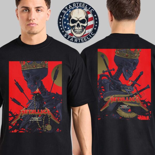 Metallica M72 Sonic Temple Event Poster Night 1 And 2 In Columbus Ohio At Historic Crew Stadium On May 9th And 11th 2025 M72 North American Tour 2025 Unisex T-Shirt