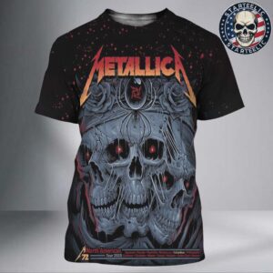 Metallica M72 Sonic Temple North American Tour 2025 Event Poster In Columbus Ohio At Historic Crew Stadium All Over Print Shirt