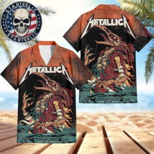 Metallica M72 Virginia Tech Event Poster For Blacksburg Virginia At Virginia Tech On May 7th 2025 Summer Hawaiian Shirt