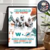 Washington Commanders Vs Miami Dolphins At Bernabeu In Madrid Spain On November 16th 2025 NFL Home Decor Poster Canvas