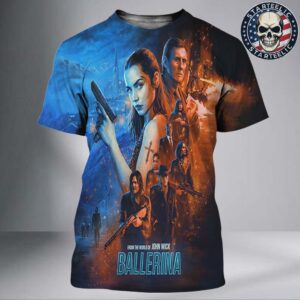 New Poster For Ballerina From The World Of John Wick In Theaters June 6th 2025 All Over Print Shirt