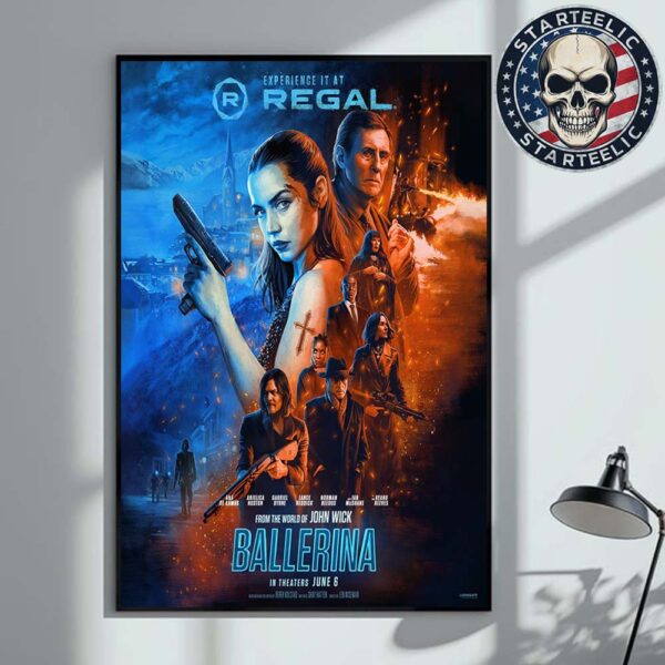 New Poster For Ballerina From The World Of John Wick In Theaters June 6th 2025 Home Decor Poster Canvas