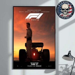 New Poster For F1 The Movie Starring Brad Pitt Only In Theaters June 27th 2025 Home Decor Poster Canvas