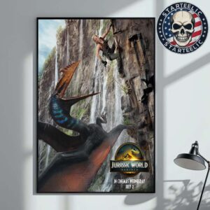 New Poster For Jurassic World Rebirth In Cinemas Wednesday July 2 2025 Home Decor Poster Canvas