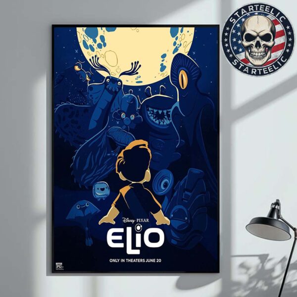 New Poster For Pixar’s ELIO Only In Theaters June 20th 2025 Home Decor Poster Canvas
