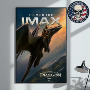 New Poster For The How To Tranin Your Dragon Live Action Film In Theater On June 13 2025 Home Decor Poster Canvas