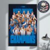 Oklahoma City Thunder Are The 2025 Western Conference Champions And Advence To The NBA Finlas 2025 Home Decor Poster Canvas