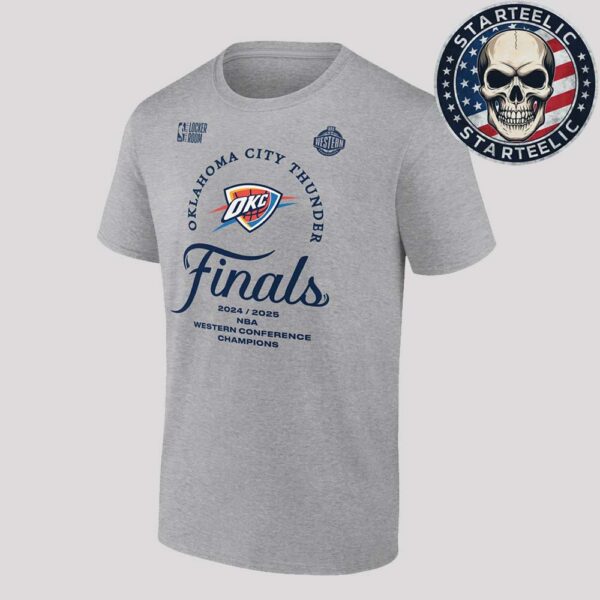 Oklahoma City Thunder Are Westson Confedence Finals Champions 2025 NBA Playoffs Locker Room Unisex T-Shirt
