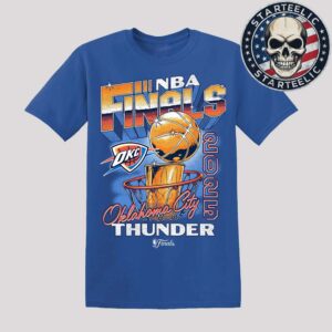 Oklahoma City Thunder Finals NBA 2025 Playoffs Vintage Hoop And Trophy Unisex T-Shirt